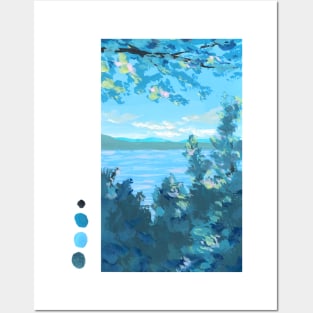 Pastel Lake Posters and Art